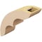 Ekena Millwork 5-inch W x 14-inch D x 14-inch H Ozark Rough Cedar Woodgrain TimberThane Knee Brace, Primed BRCUR05X14X14OZKRCPR - alternate 2